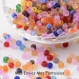 20 grammes perles de rocaille 4mm trou 1mm couleurs mixées 