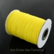 40 mètres : 4 x 10 mètres cordon polyester ciré 1mm fluo jaune / vert / rose / orange 