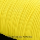 10 mètres : cordon polyester ciré 1mm jaune fluo 