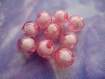 Perles 14 mm "deux perles en une" à facettes en lot de 9 