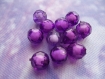 Perles 14 mm "deux perles en une" à facettes en lot de 11 
