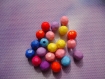 Perles mix à facettes acrylique 6 mm en lot de 20 