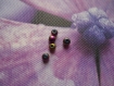 Perle ronde en verre multicolore 4 mm en lot de 10 