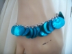 Bracelet turquoise sequin nacre véritable 