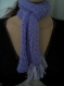 Très belle écharpe en laine violette 