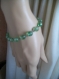 Joli bracelet couleur vert d'eau 