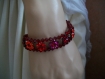 Trés joli bracelet rouge en swarovski 