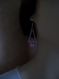 Jolie boucle d'oreille avec cristal de swarovski 
