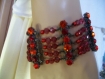 Trés joli bracelet rouge en swarovski 