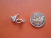 5 bélières perles triangle pr bracelet charms 15x10mm 