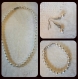 Elégant bracelet perles de swarovski blanc nacré 