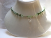 Collier perles chinoises cloisonnées et perles en cristal de swarovski 