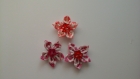 Fleur kanzashi 3,5 cm tissu en coton 