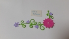 Belle découpe bordure fleurs en papier 