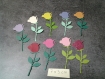 Lot de 10 belles roses en papier 160 gr 
