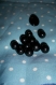 Perles rondes et ovale plate en plastique noir