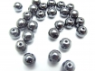 Lot de 40 perles hématite (shamballa) taille 8mm 