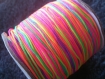1 mètre de fil macramé multicolore 0,8 mm 