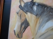 "le cheval bai" tableau à l'aquarelle 