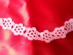 Bracelet , au crochet roses irlandaise rose 