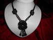 Collier crochet noir 