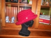 Chapeau mohair rouge
