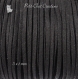 1,3 mètres de fil suédine noir 3mm x 1mm cordon daim velvet textile 3x1mm *c27 