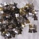 100 intercalaires coupelles spacers trÈfles perles metal arg or cuivre bronze 6mm *au19 