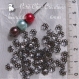 200 coupelles noir gris hÉmatite perles intercalaires filigranes metal 6mm *u24 