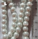 50 perles blanches 8mm verre blanc nacre renaissance *ru12.8 