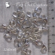 50 mousquetons 12mmx6mm fermoirs 12x6mm metal argente clair pour chaine collier bracelet *m2 