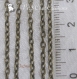1m chaine maillon 3x2mm metal couleur bronze perles colliers *j48 