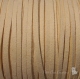 1,2m fil suÉdine cordon daim velvet textile beige 3mmx1mm *c192 
