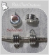 10 belieres 9mm metal argente clair anneau bracelet collier breloque *e180 