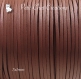 3m cordon suedine 3mm daim velvet textile fil marron moyen 2,7mm x 1,4mm collier bracelets *c200 