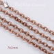 1m de chaine 3x2mm metal couleur cuivre maillon forÇat collier bracelet *q16 