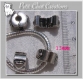1 clip perle charm coeur metal argente pour charms & bracelet serpent *cl1 