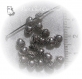20 intercalaires coeurs en 3d perles metal argente argent de tibet 5,5mm *s27 
