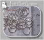 400 anneaux 8mm metal argente clair pour breloques chaine mousquetons *a58 