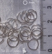 400 anneaux 8mm metal argente clair pour breloques chaine mousquetons *a58 