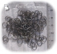 200 anneaux 7mm x 0,7mm metal gris noir "hematite" pour breloques chaine mousquetons *u15 