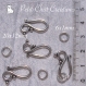 Lot 10 fermoirs toggle 20mm x 12mm avec anneau de 6mm métal argenté pour bracelet collier *t21 