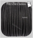 3 mètres de fil suédine noir 3mm x 1mm cordon daim velvet textile 3x1mm *c27 