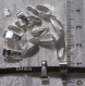 Lot 100 belieres metal argente anneaux pour perles breloques pendentifs 11x4mm *a108 