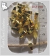 30 belieres metal dore anneaux pour perles breloques pendentifs 11x4mm *o136 