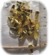 30 belieres metal dore anneaux pour perles breloques pendentifs 11x4mm *o136 