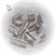 Mix 60 pinces embouts cache noeuds métal argenté 6mm 8mm 10mm 13mm 16mm 22mm *au16 