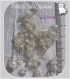 Lot 50 clochettes coupelles filigranes 6mm x 5mm métal argenté pour perles *s21 