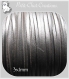 3 mètres fil suédine 3x1mm cordon daim velvet textile gris argent façon cuir 3mm x 1mm *c169 