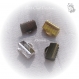 40 pinces embouts cache noeuds mix métal argenté bronze doré cuivre 10x8mm pour fils cordons *au15 